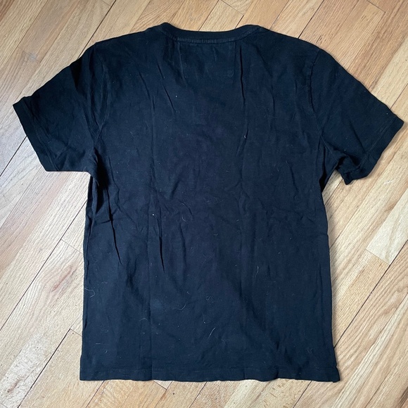 Banana Republic Men’s Sz L Black Henley T-Shirt - Picture 3 of 3